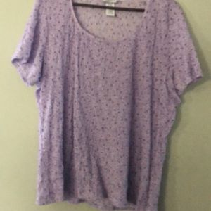 Jaclyn Smith blouse 2X. Lilac